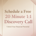 generate a 1080x1920 image with the words "schedule a free 20 minute 1:1 discovery call; light brown and pink color scheme